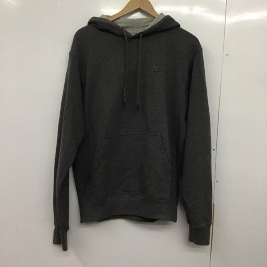 チャンピオン Champion パーカー 長袖 長袖パーカー プルオーバーパーカー スウェット L ロゴ、文字 ダークグレー / ダークグレー /  メンズ USED 古着 中古 10148945