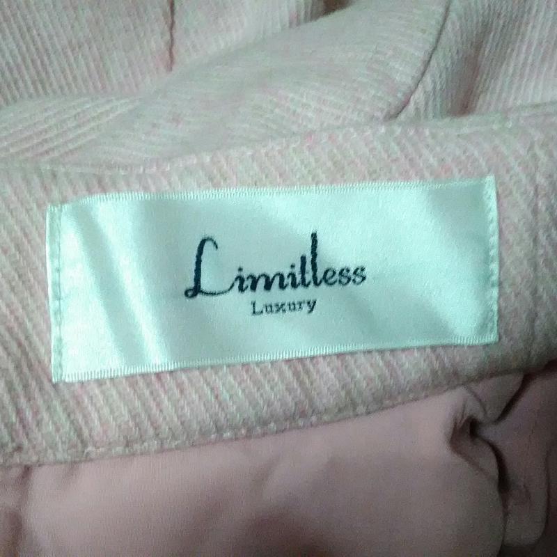 リミットレスラグジュアリー LIMITLESS LUXURY ワンピース ひざ丈スカート 36 無地 桃 / ピンク /  レディース USED 古着 中古 10013165