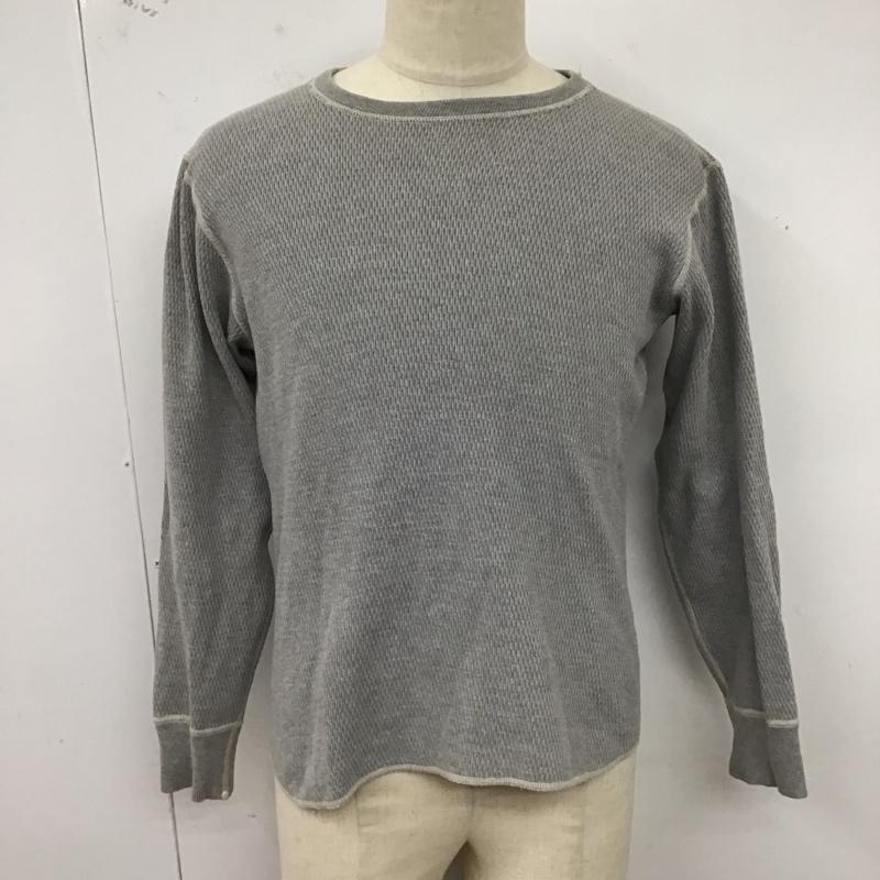 バズリクソンズ Buzz Rickson s カットソー 長袖 長袖カットソー 無地カットソー クルーネック M 無地 灰 / グレー /  メンズ USED 古着 中古 10125119