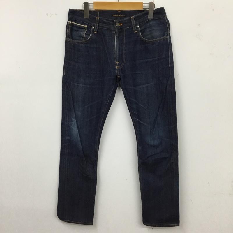 ヌーディージーンズ Nudie Jeans パンツ デニム、ジーンズ デニムパンツ スリムパンツ ストレッチパンツ ジーンズ 32インチ 無地 インディゴ / インディゴ /  メンズ USED 古着 中古 10117106