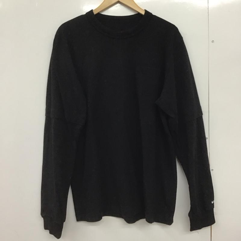 サカイ Sacai カットソー 長袖 23-0525s 長袖Tシャツ 4 ロゴ、文字 黒 / ブラック /  メンズ USED 古着 中古 10148058