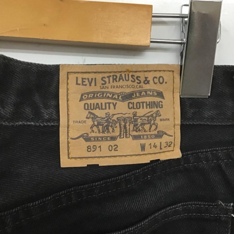 リーバイストラウスアンドコー Levi Strauss & co. パンツ デニム、ジーンズ デニムパンツ ストレートパンツ ワイドパンツ カジュアルパンツ uk製 90s 00s 無地 黒 / ブラック /  メンズ USED 古着 中古 10106264