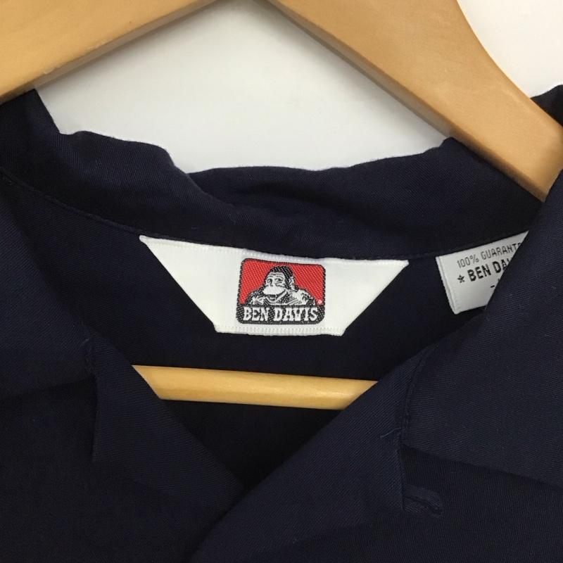 ベンデイビス BEN DAVIS シャツ、ブラウス 半袖 半袖シャツ 無地シャツ ポケットシャツ L ロゴ、文字 紺 / ネイビー /  メンズ USED 古着 中古 10148751