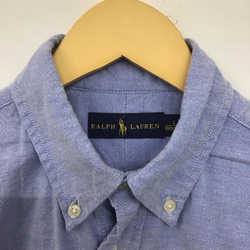 ラルフローレン RALPHLAUREN シャツ、ブラウス 長袖 L 無地 水色 / ライトブルー /  メンズ USED 古着 中古 10145752