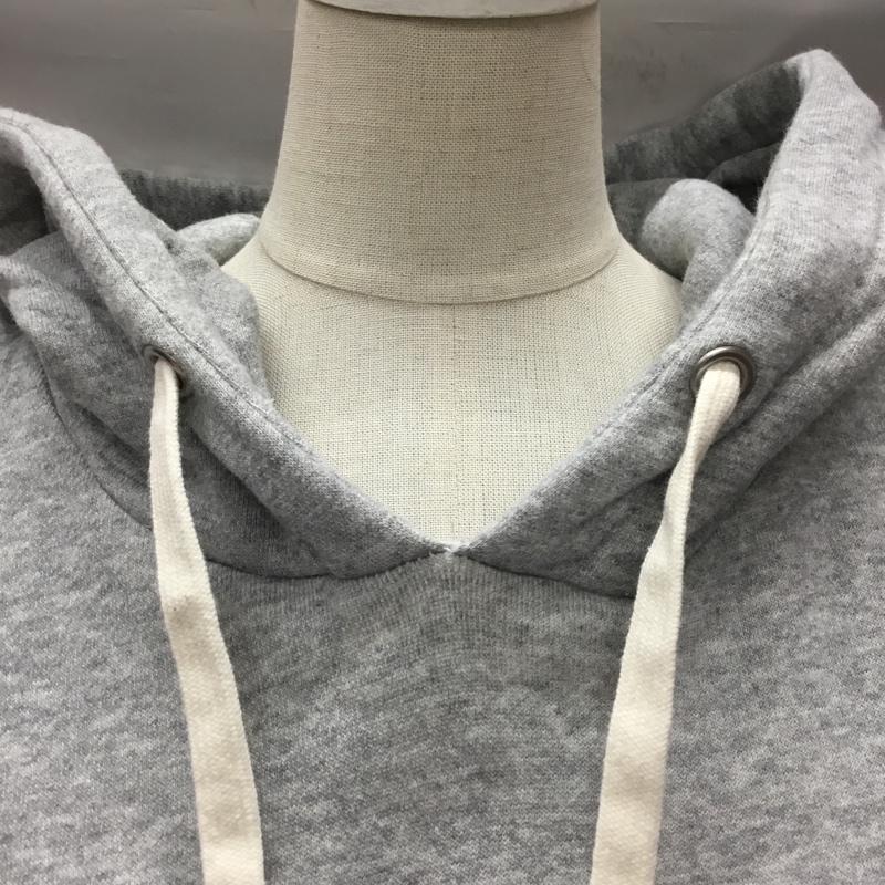 ミルクフェド MILKFED. ワンピース ロングスカート 0344908 パーカーワンピース 長袖スウェットワンピース M ロゴ、文字 灰 / グレー /  レディース USED 古着 中古 10112233