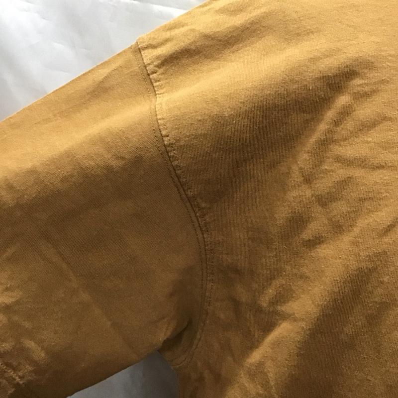 カーハート Carhartt Tシャツ 半袖 K84BRN ヘンリーネック L ロゴ、文字 茶 / ブラウン /  メンズ USED 古着 中古 10122616