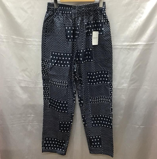 インヘリット INHERIT パンツ ワークパンツ、ペインターパンツ ワイドパンツ カジュアルパンツ ワークパンツ L 総柄 紺 / ネイビー /  メンズ USED 古着 中古 10113900