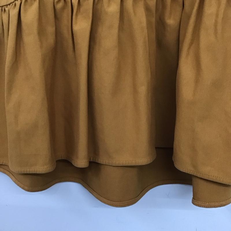 ザラウーマン ZARA WOMAN カットソー 半袖 半袖カットソー クルーネック チュニック フレア 3L 無地 キャメル / キャメル /  レディース USED 古着 中古 10136100
