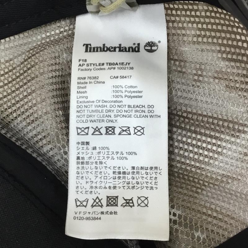 ティンバーランド Timberland 帽子 キャップ FREE カモフラージュ柄・迷彩 黒 / ブラック /  メンズ USED 古着 中古 10139793
