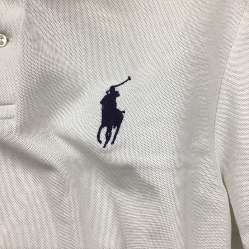 ポロゴルフラルフローレン POLOGOLF ポロシャツ 半袖 半袖ポロシャツ カラーシャツ 半袖カットソー L ロゴ、文字 白 / ホワイト /  メンズ USED 古着 中古 10141861