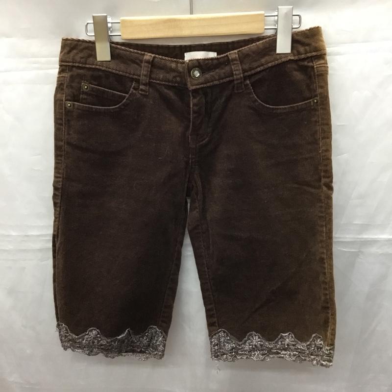 リズリサ LIZ LISA パンツ ショートパンツ ショートパンツ ハーフパンツ カジュアルパンツ コーデュロイパンツ M 無地 茶 / ブラウン /  メンズ USED 古着 中古 10114256