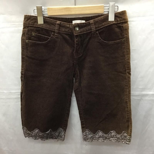 リズリサ LIZ LISA パンツ ショートパンツ ショートパンツ ハーフパンツ カジュアルパンツ コーデュロイパンツ M 無地 茶 / ブラウン /  メンズ USED 古着 中古 10114256