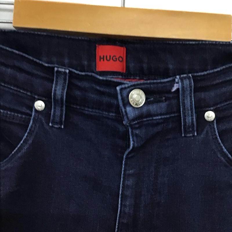 ヒューゴボス HUGO BOSS パンツ デニム、ジーンズ デニムパンツ スリムパンツ カジュアルパンツ ストレッチパンツ 32インチ 無地 インディゴ / インディゴ /  メンズ USED 古着 中古 10150717