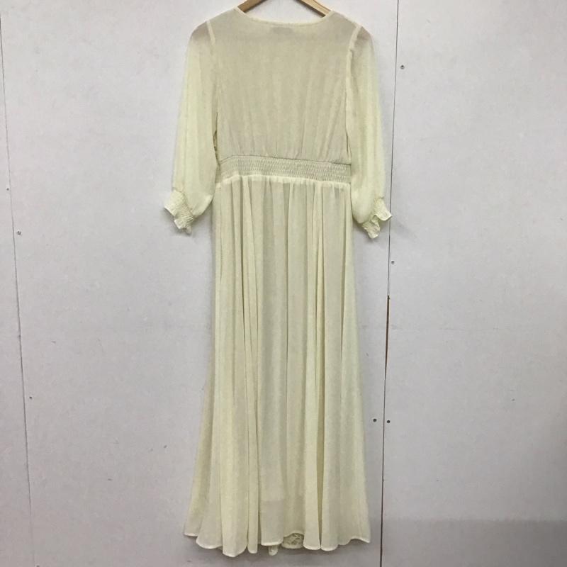 ランダ RANDA ワンピース ロングスカート BD01928L4 フロントレース切替ワンピース 1 レース柄 アイボリー / アイボリー /  レディース USED 古着 中古 10143108