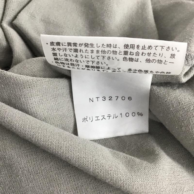 ザノースフェイス THE NORTH FACE Tシャツ 半袖 nt32706 ロゴTシャツ プリントTシャツ L ロゴ、文字 灰 / グレー /  メンズ USED 古着 中古 10141023