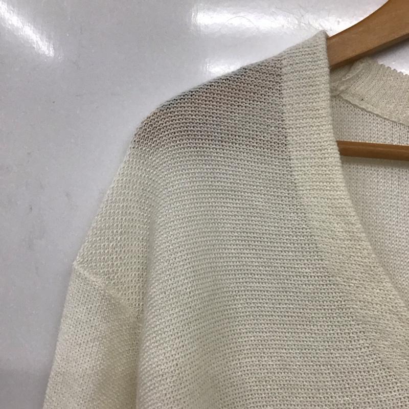 マカフィー MACPHEE ニット、セーター 長袖 S 無地 白 / ホワイト /  レディース USED 古着 中古 10140677