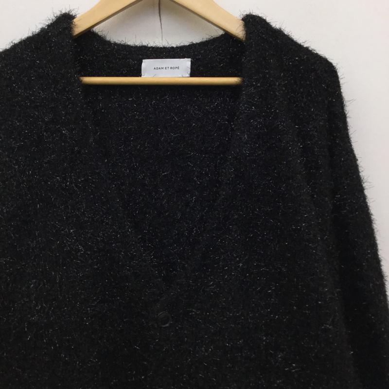 アダムエロペ ADAM ET ROPE  カーディガン 長袖 GMK-23060-B M 無地 黒 / ブラック /  メンズ USED 古着 中古 10141099