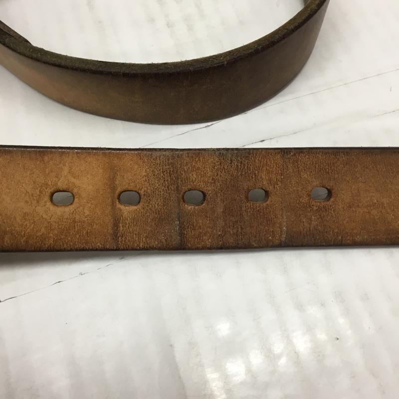 フラットヘッド The Flat Head ベルト・バックル ベルト 34 無地 茶 / ブラウン /  メンズ USED 古着 中古 10111818