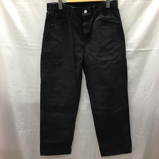 ディッキーズ Dickies パンツ デニム、ジーンズ デニムジーンズ ワイドパンツ ストレートパンツ 32インチ 無地 黒 / ブラック /  メンズ USED 古着 中古 10116210