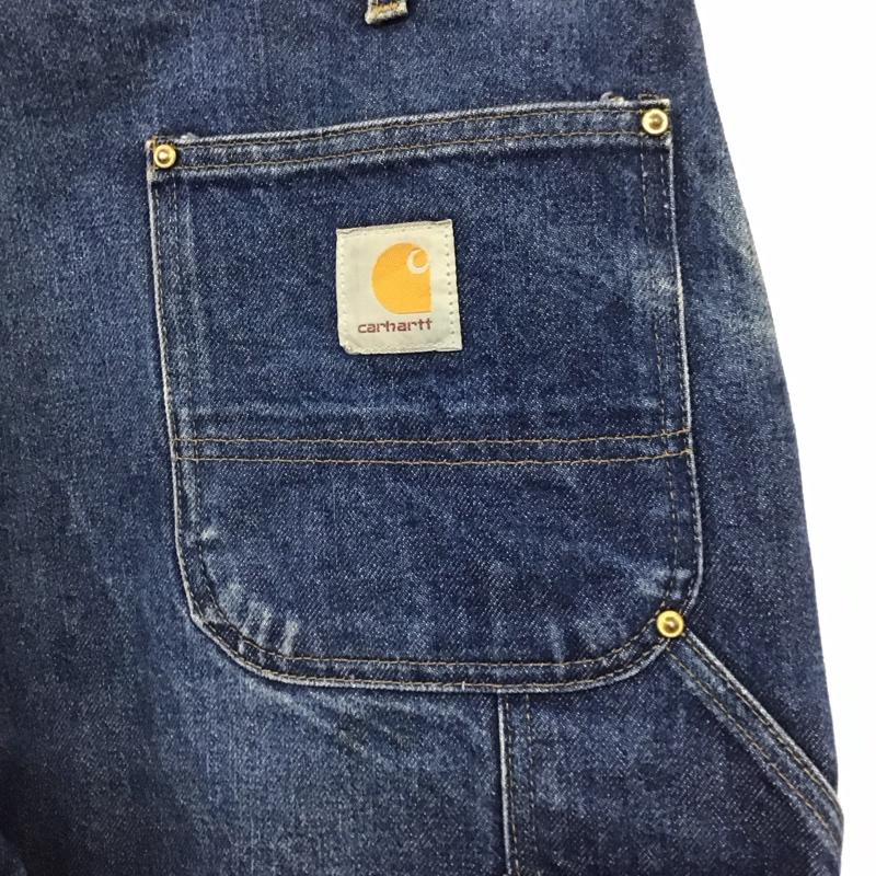 カーハート Carhartt パンツ デニム、ジーンズ デニムパンツ ワイドパンツ カジュアルパンツ 38インチ 無地 インディゴ / インディゴ /  メンズ USED 古着 中古 10146099