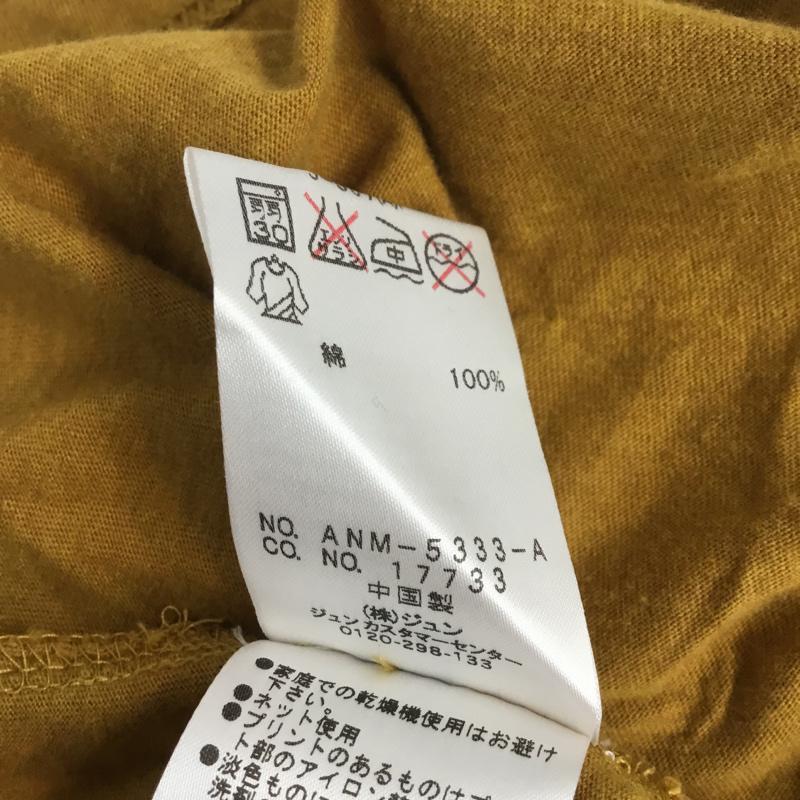 ジュンレッド JUNRed Tシャツ 半袖 ロゴ 2 プリント X ロゴ、文字 マスタード / マスタード /  メンズ USED 古着 中古 10046118