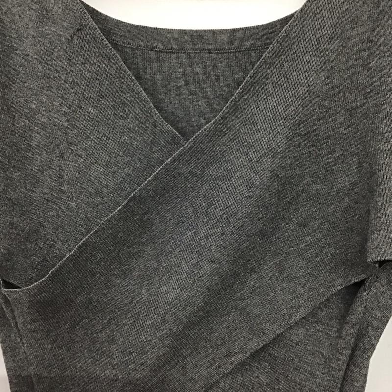 スナイデル SNIDEL ワンピース ロングスカート SWNO181073 バッククロスロングニットワンピース 長袖 FREE 無地 灰 / グレー /  レディース USED 古着 中古 10142281