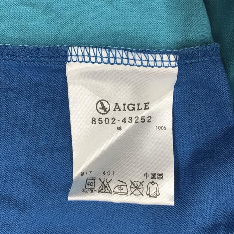 エーグル AIGLE Tシャツ 半袖 半袖カットソー プリントTシャツ クルーネックカットソー M ロゴ、文字 マルチカラー / マルチカラー /  メンズ USED 古着 中古 10111033