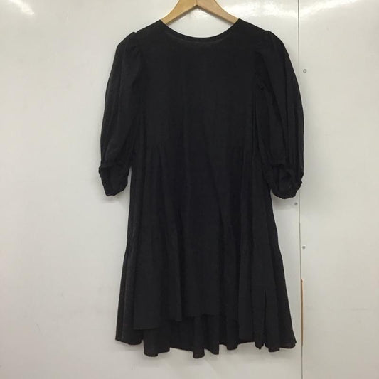 ローリーズファーム LOWRYS FARM ワンピース ミニスカート FREE 無地 黒 / ブラック /  レディース USED 古着 中古 10142136