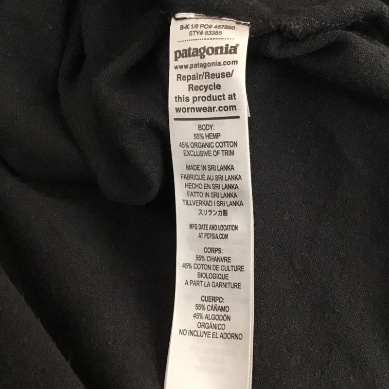パタゴニア patagonia カットソー 長袖 長袖 L ロゴ、文字 ダークグレー / ダークグレー /  メンズ USED 古着 中古 10151161