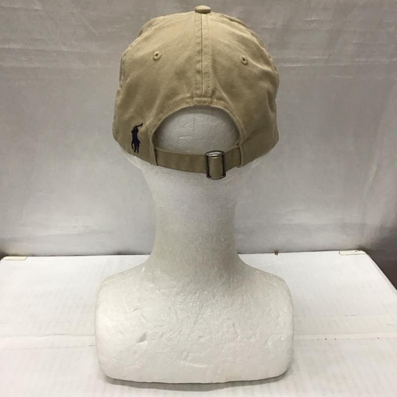 ポロラルフローレン POLO RALPH LAUREN 帽子 キャップ コットン ロゴ、文字 ベージュ / ベージュ /  メンズ USED 古着 中古 10120221