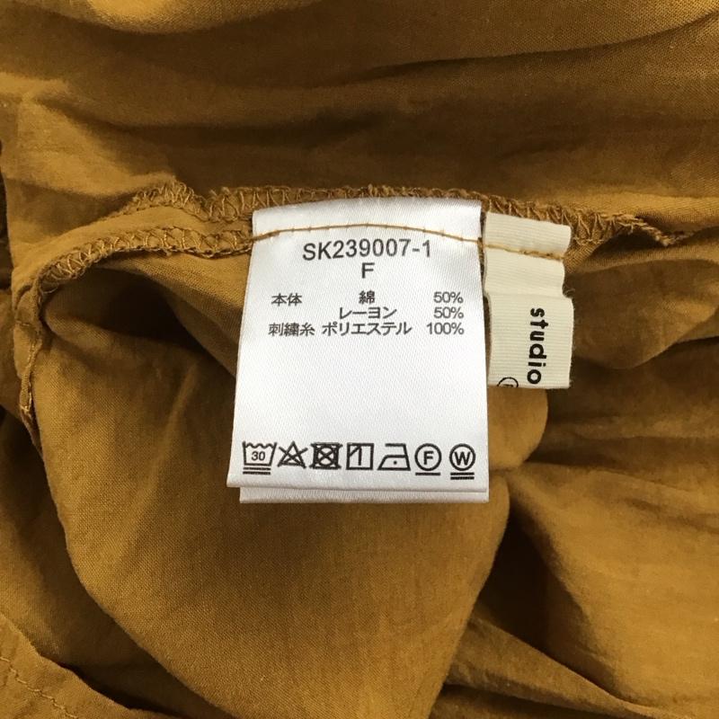 スタディオクリップ studio CLIP シャツ、ブラウス 長袖 SK239007 FREE 無地 マスタード / マスタード /  レディース USED 古着 中古 10132850
