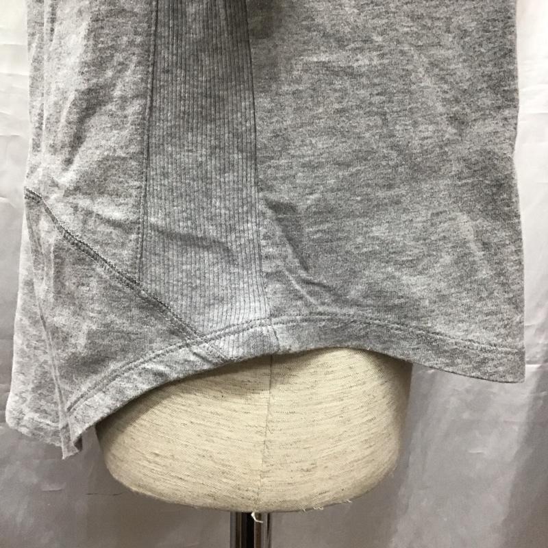 グラム glamb Tシャツ 七分袖 長袖カットソー クルーネックカットソー ロングスリーブカットソー プリントTシャツ 0 無地 灰 / グレー /  メンズ USED 古着 中古 10116203
