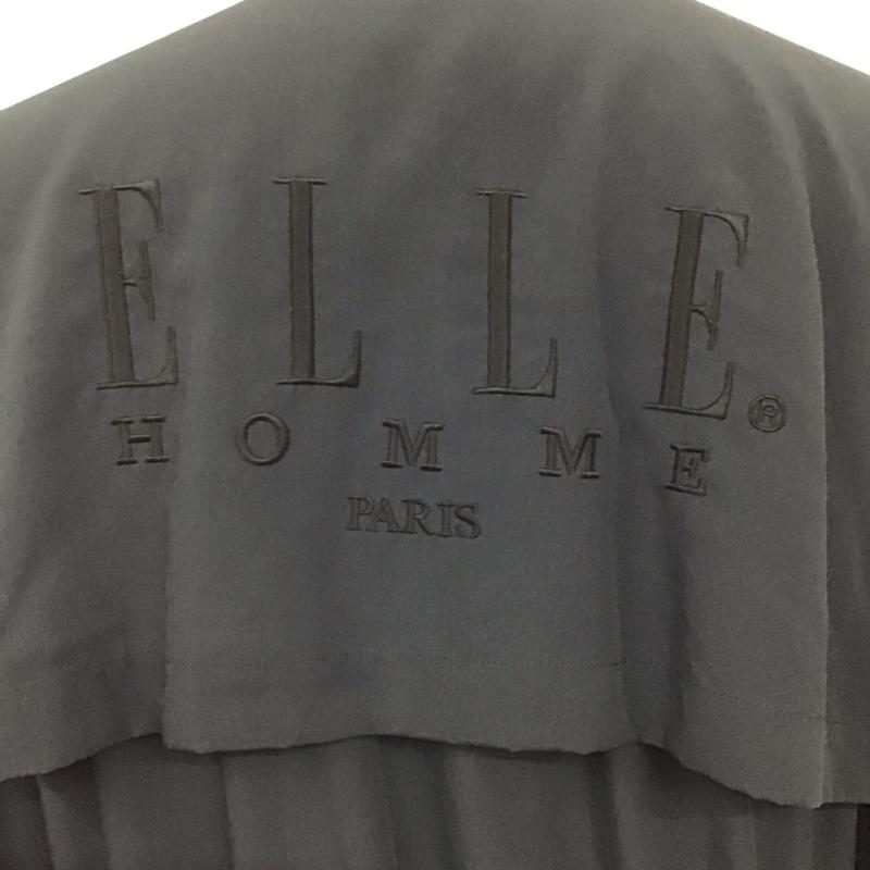 エル ELLE ジャケット、上着 ジャケット、ブレザー ジップアップジャケット ジャンパー ジャケット カジュアルジャケット アウター L 無地 黒 / ブラック /  メンズ USED 古着 中古 10122009
