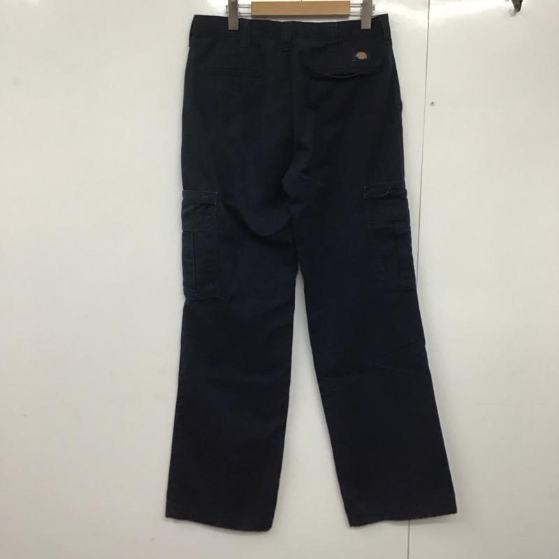 ディッキーズ Dickies パンツ ワークパンツ、ペインターパンツ ワークパンツ ワイドパンツ カジュアルパンツ カーゴパンツ 38インチ 無地 紺 / ネイビー /  メンズ USED 古着 中古 10144175