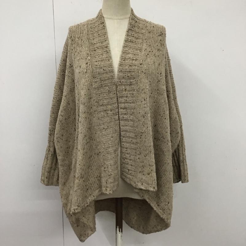 ニコアンド niko and... カーディガン 長袖 無地 ベージュ / ベージュ /  レディース USED 古着 中古 10121560