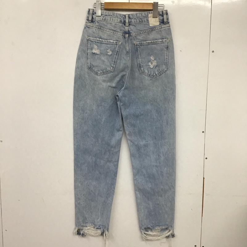 ザラ ZARA パンツ デニム、ジーンズ 36 無地 水色 / ライトブルー /  レディース USED 古着 中古 10133637