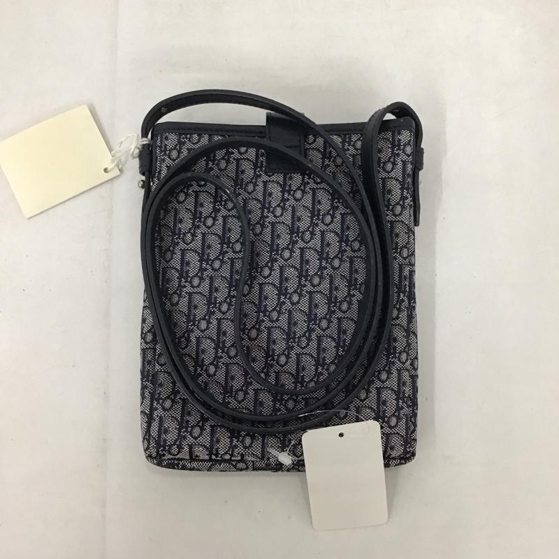 クリスチャンディオール Christian Dior ショルダーバッグ ショルダーバッグ トロッター柄 ポシェット 総柄 紺 / ネイビー /  レディース USED 古着 中古 10135302