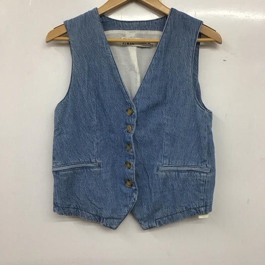 ザラ ZARA ベスト ベスト デニム 8519 917 405 XS 無地 青 / ブルー /  レディース USED 古着 中古 10139265