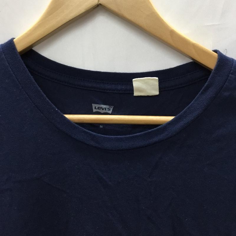 リーバイス Levi s Tシャツ 半袖 M 無地 紺 / ネイビー /  メンズ USED 古着 中古 10110598