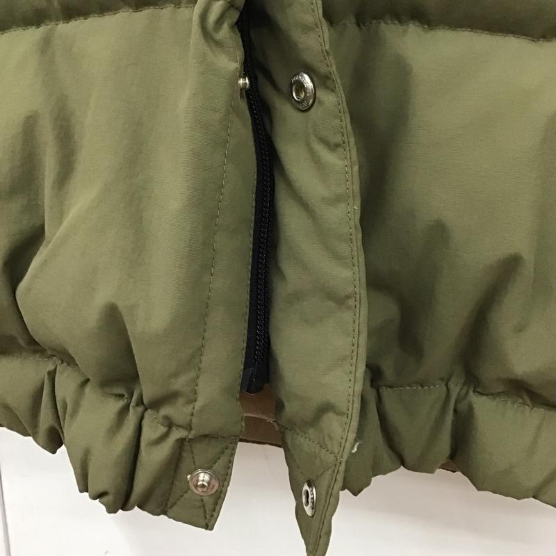マウンテンイクイップメント MOUNTAIN EQUIPMENT ベスト ベスト ダウンベスト ノースリーブ 前ボタン ジップアップベスト L ロゴ、文字 カーキ / カーキ /  メンズ USED 古着 中古 10131551