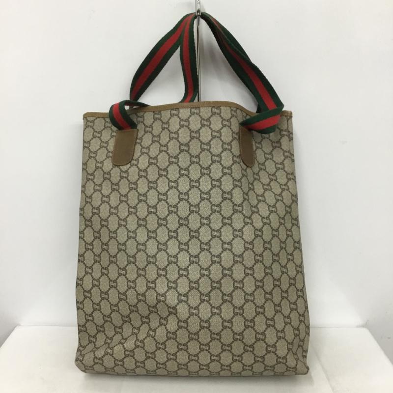 グッチプラス GUCCIPLUS トートバッグ トートバッグ GG ロゴ、文字 ベージュ / ベージュ /  レディース USED 古着 中古 10133099