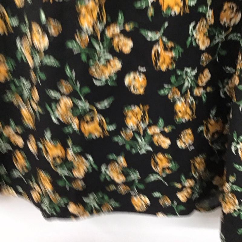 アズールバイマウジー AZUL BY MOUSSY スカート ロングスカート 250DAH31-037H FLOWER PATTERN SIDE SLIT SKIRT S 総柄 X 花柄 黒 / ブラック /  レディース USED 古着 中古 10139486