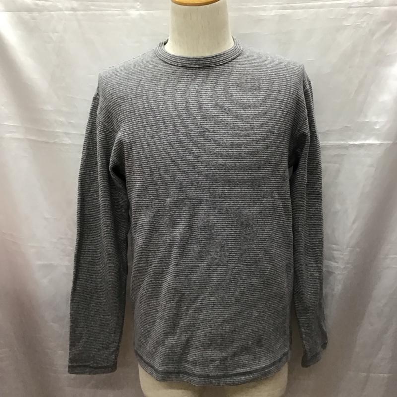 シップス SHIPS カットソー 長袖 長袖カットソー クルーネックカットソー ロングスリーブカットソー プリントTシャツ M 総柄 灰 / グレー /  メンズ USED 古着 中古 10116274