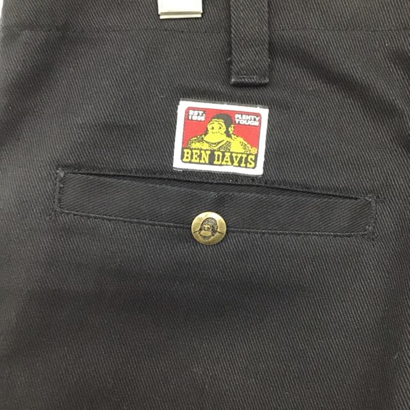 ベンデイビス BEN DAVIS パンツ ワークパンツ、ペインターパンツ ワークパンツ ワイドパンツ カジュアルパンツ 30インチ 無地 黒 / ブラック /  メンズ USED 古着 中古 10110727