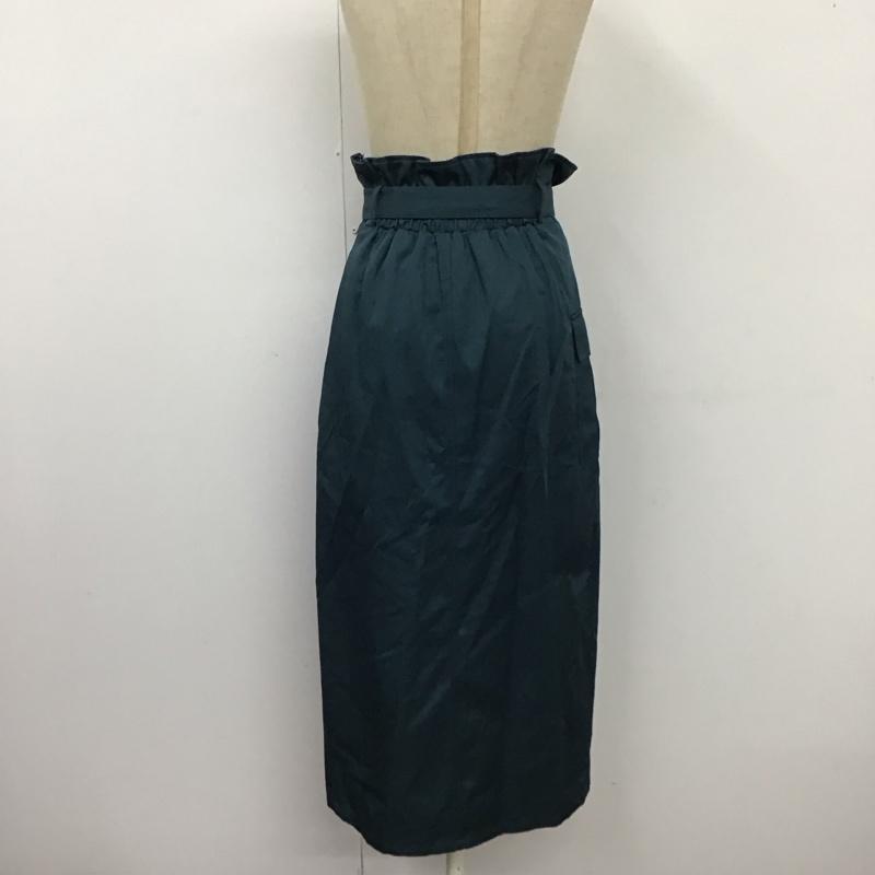 ムルーア MURUA スカート ひざ丈スカート 012320801901 アシメラップスカート 1 無地 緑 / グリーン /  レディース USED 古着 中古 10121269