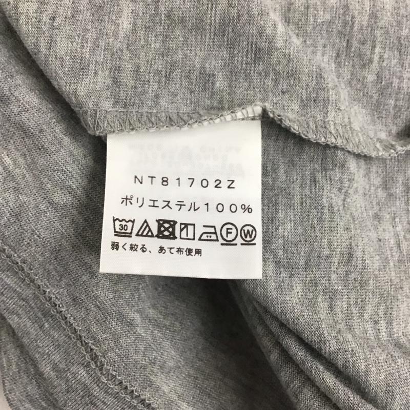 ザノースフェイス THE NORTH FACE Tシャツ 半袖 nt81702z Tシャツ 半袖カットソー プリントTシャツ L ロゴ、文字 灰 / グレー /  メンズ USED 古着 中古 10128639