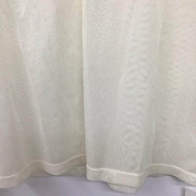 ローリーズファーム LOWRYS FARM カットソー 長袖 ハイネック チュール タグ付 FREE 無地 白 / ホワイト /  レディース USED 古着 中古 10144541