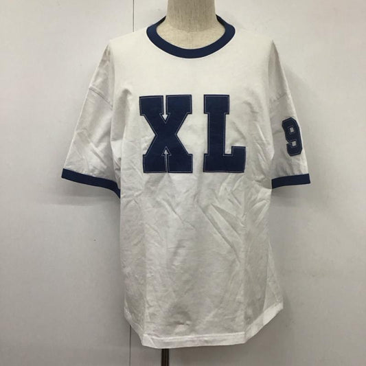 エクストララージ XLARGE Tシャツ 半袖 半袖カットソー プリントTシャツ クルーネックカットソー XL ロゴ、文字 白 / ホワイト / X 青 / ブルー /  メンズ USED 古着 中古 10107099
