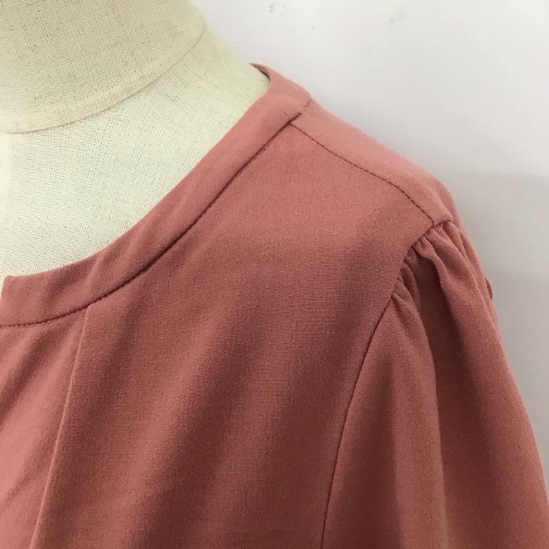 ビス ViS ワンピース ロングスカート 長袖ロングワンピース フレアワンピース 切り替えワンピース FREE 無地 桃 / ピンク /  レディース USED 古着 中古 10116746