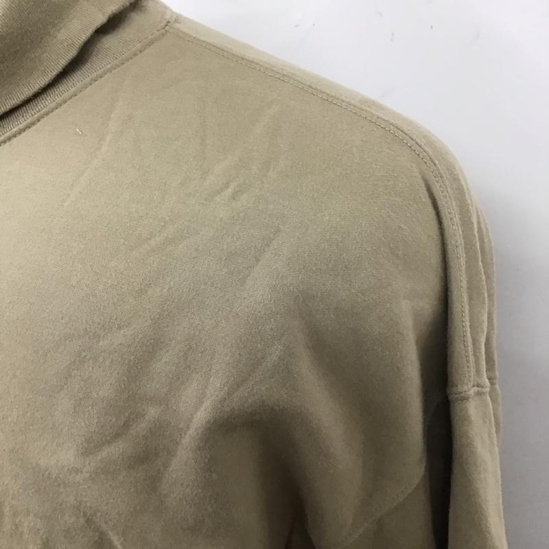 オーラリー AURALEE カットソー 長袖 長袖カットソー タートルネックカットソー ロングスリーブカットソー プリントTシャツ 3 無地 ベージュ / ベージュ /  メンズ USED 古着 中古 10119020